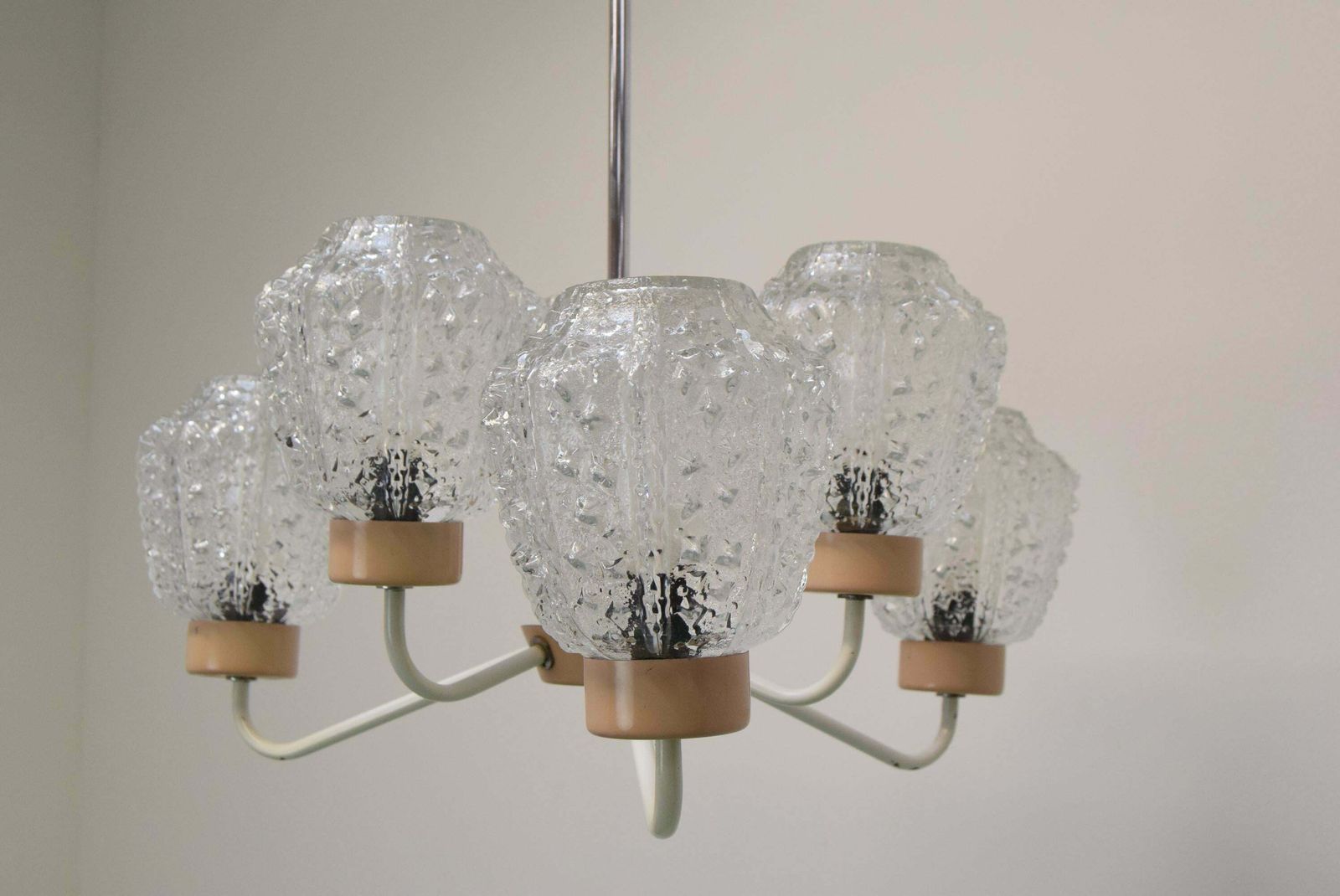 Mid Century Chandelier By Jilové U Děčína, 1970's. photo for sale