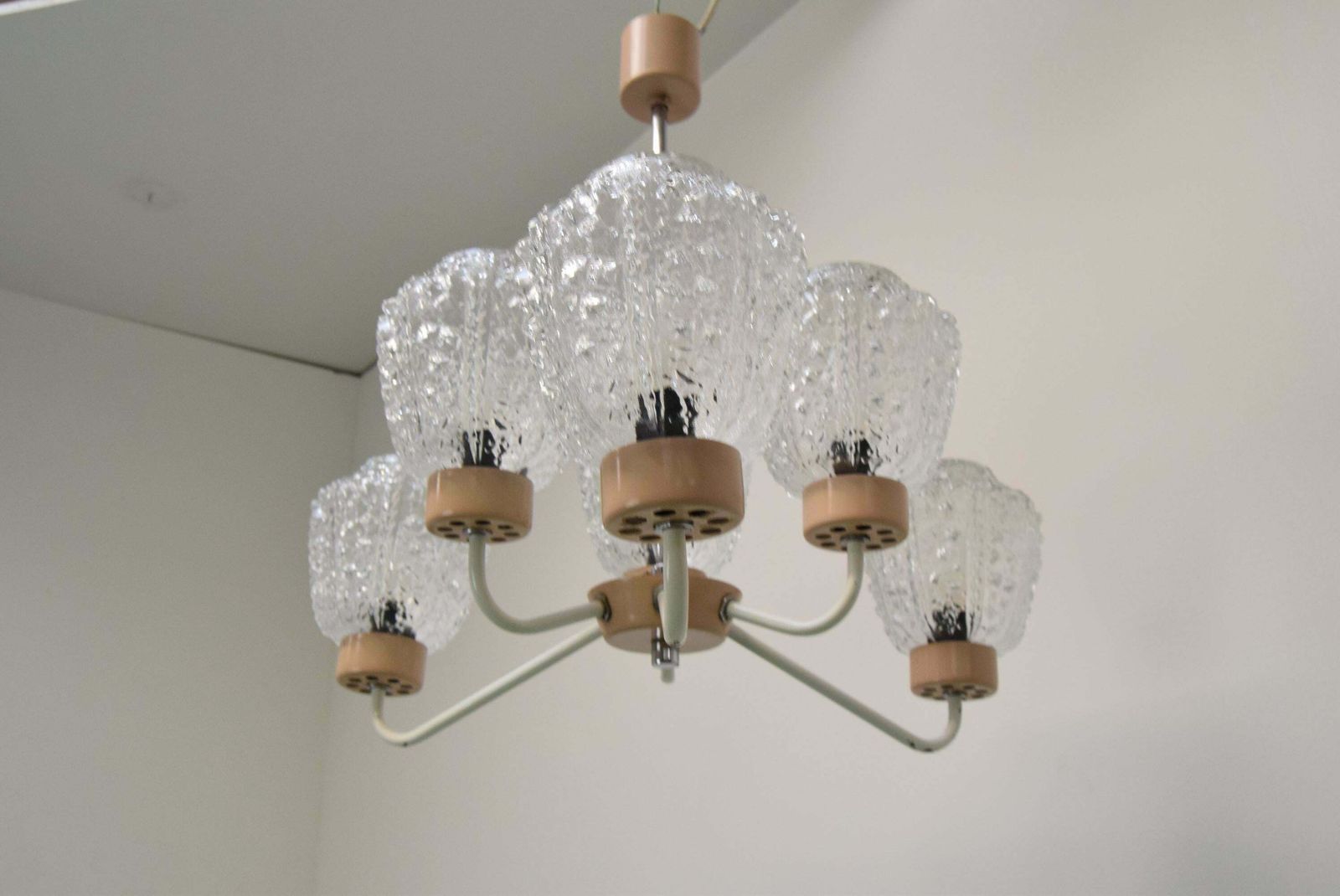 Mid Century Chandelier By Jilové U Děčína, 1970's. photo vinterior