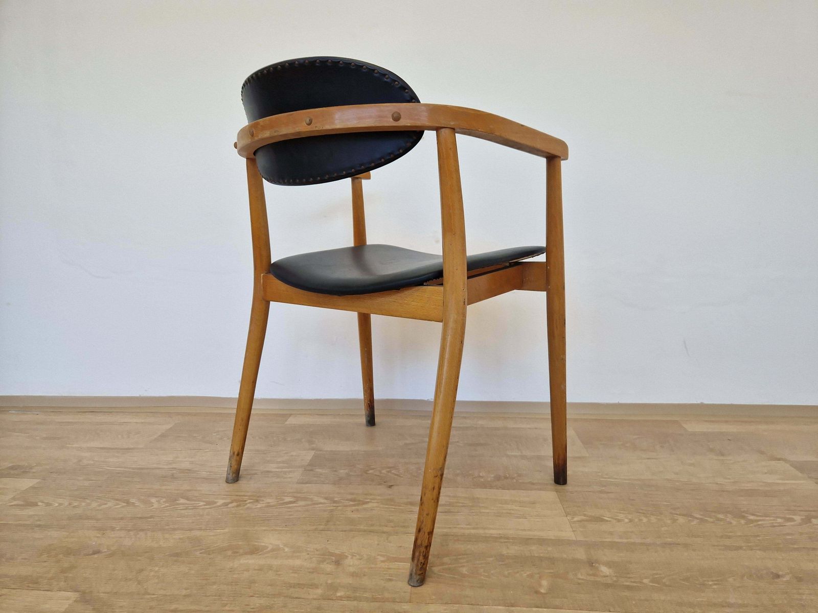 Midcentury Rare Chair Ton Designed By Antonin Suman, Scandinavian Style, 1960s photo 299.0
