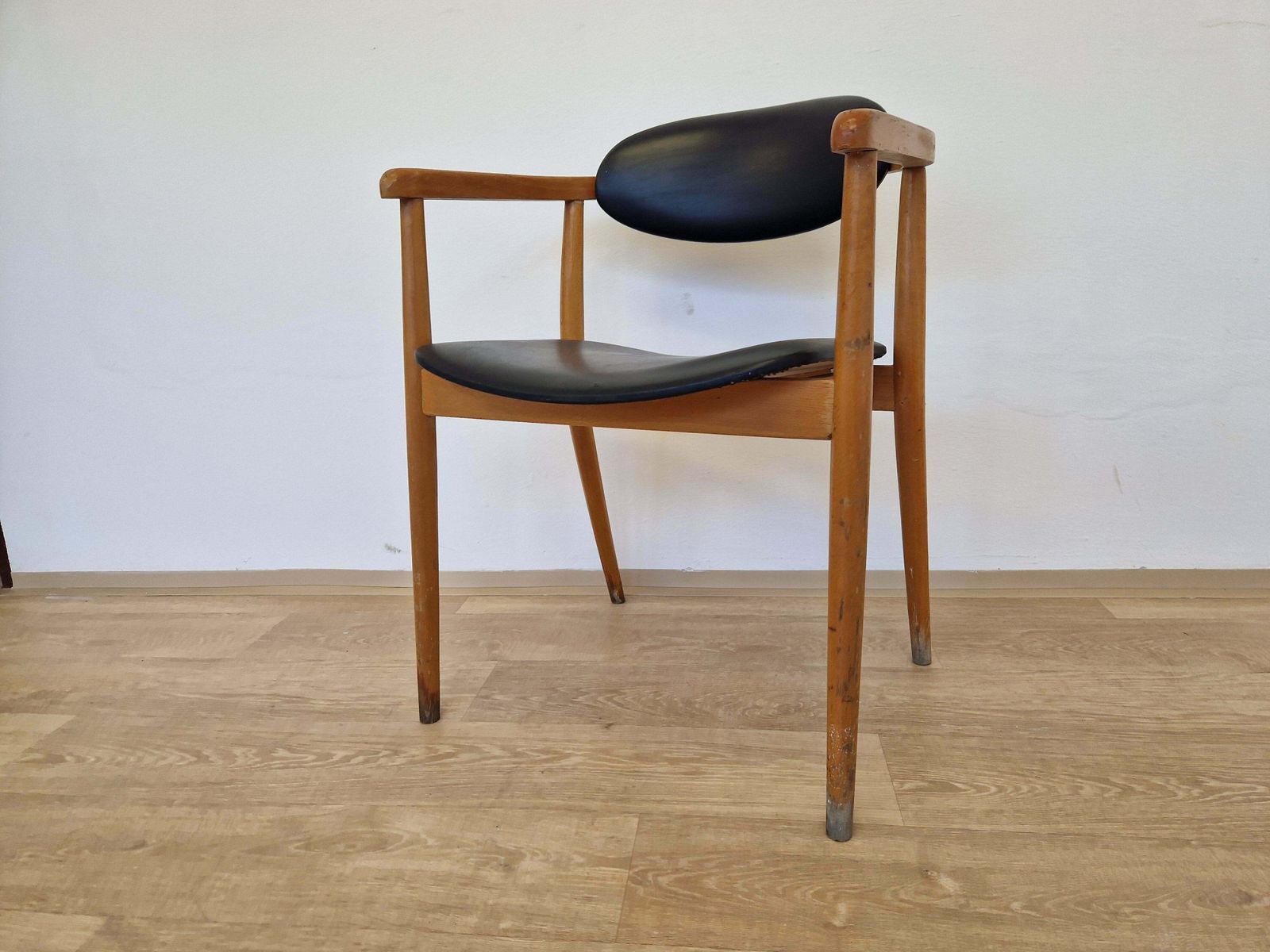 Furniture Midcentury Rare Chair Ton Designed By Antonin Suman, Scandinavian Style, 1960s photo