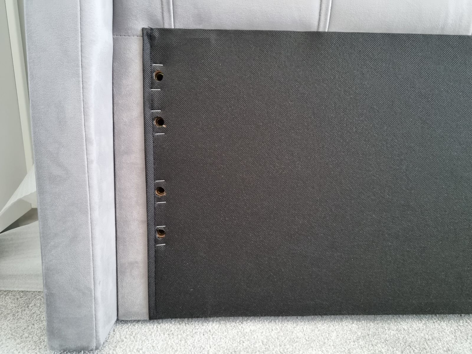 Soft Grey Headboard photo for sale