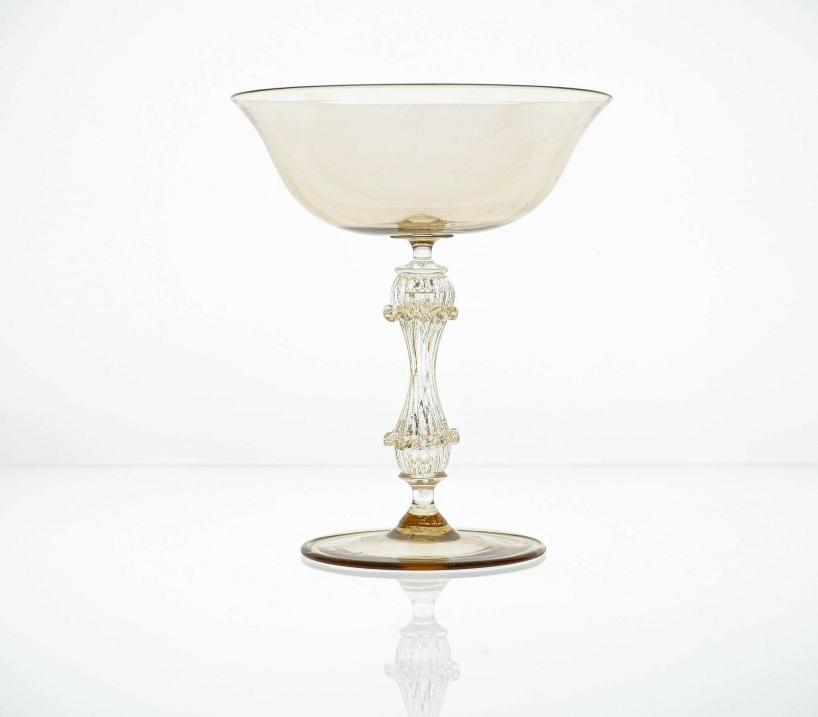 photo buy Rare Set Of 12 Classic Cenedese Fume And Gold Champagne Glass . Unique