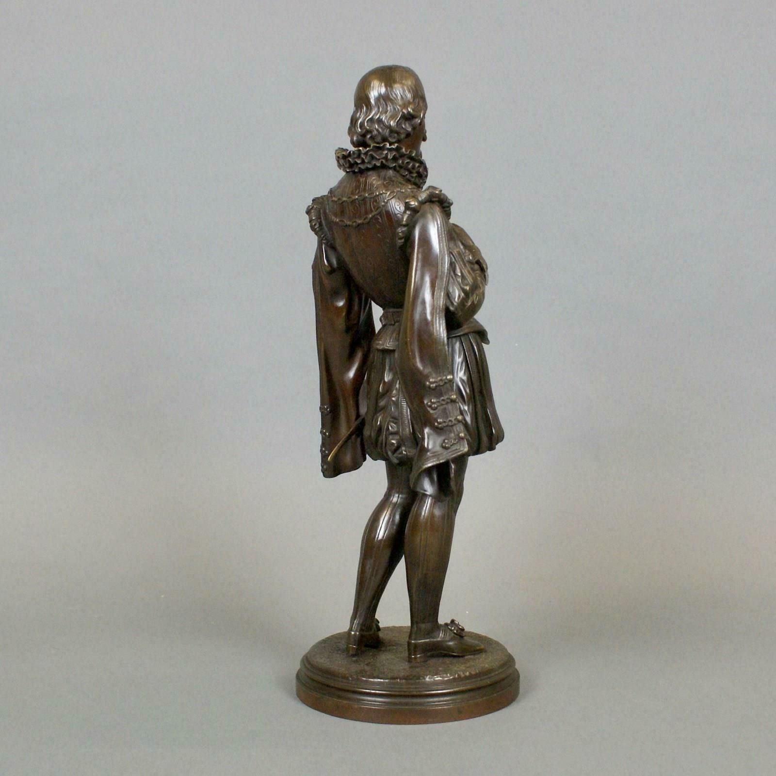 A Finely Detailed 19thc French Bronze Figure photo furniture