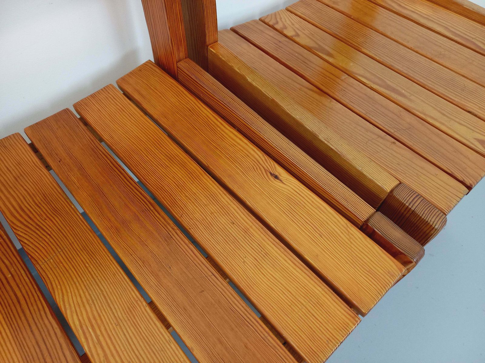 photo for sale 4 Grenen Stoelen, jaren 1970, Vintage