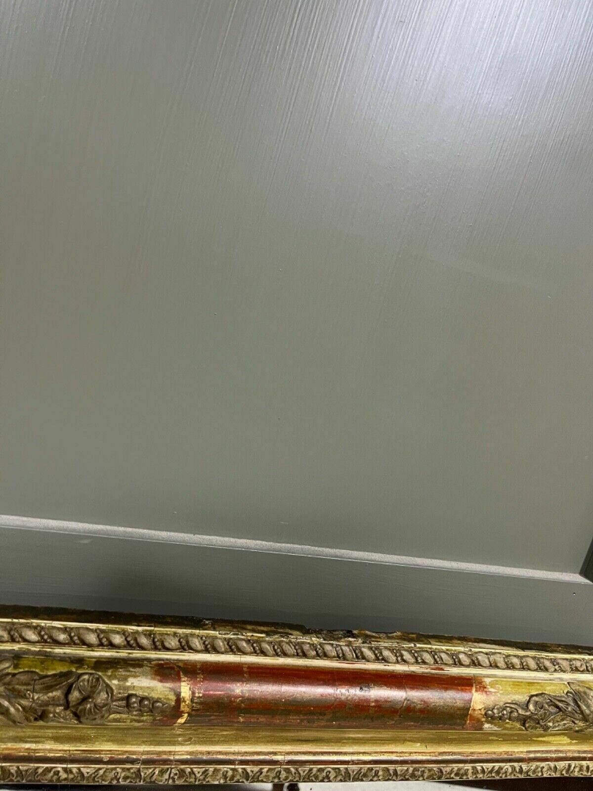 Antique Mirror French Gilded Wood Carved Frame Circa Late 1880’s photo vinterior