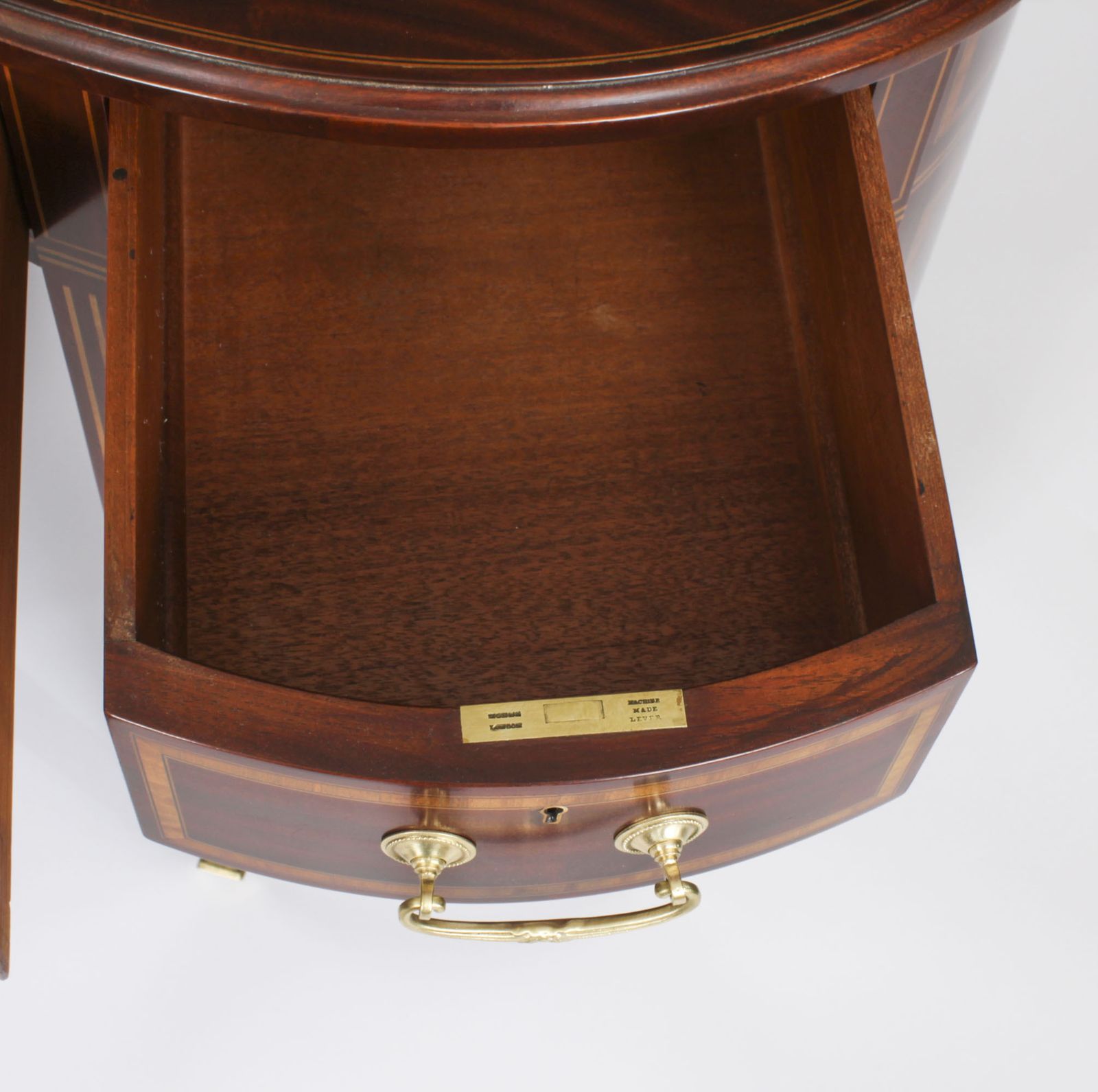 3850.0 Victorian Mahogany Inlaid Kidney Desk  C1880 19th C photo