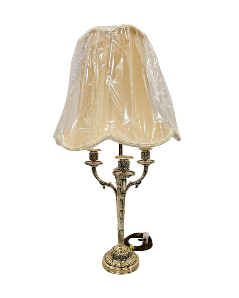 A Very Fine Pair Of 19th Century Candelabra Converted To Table Lamps photo Lighting