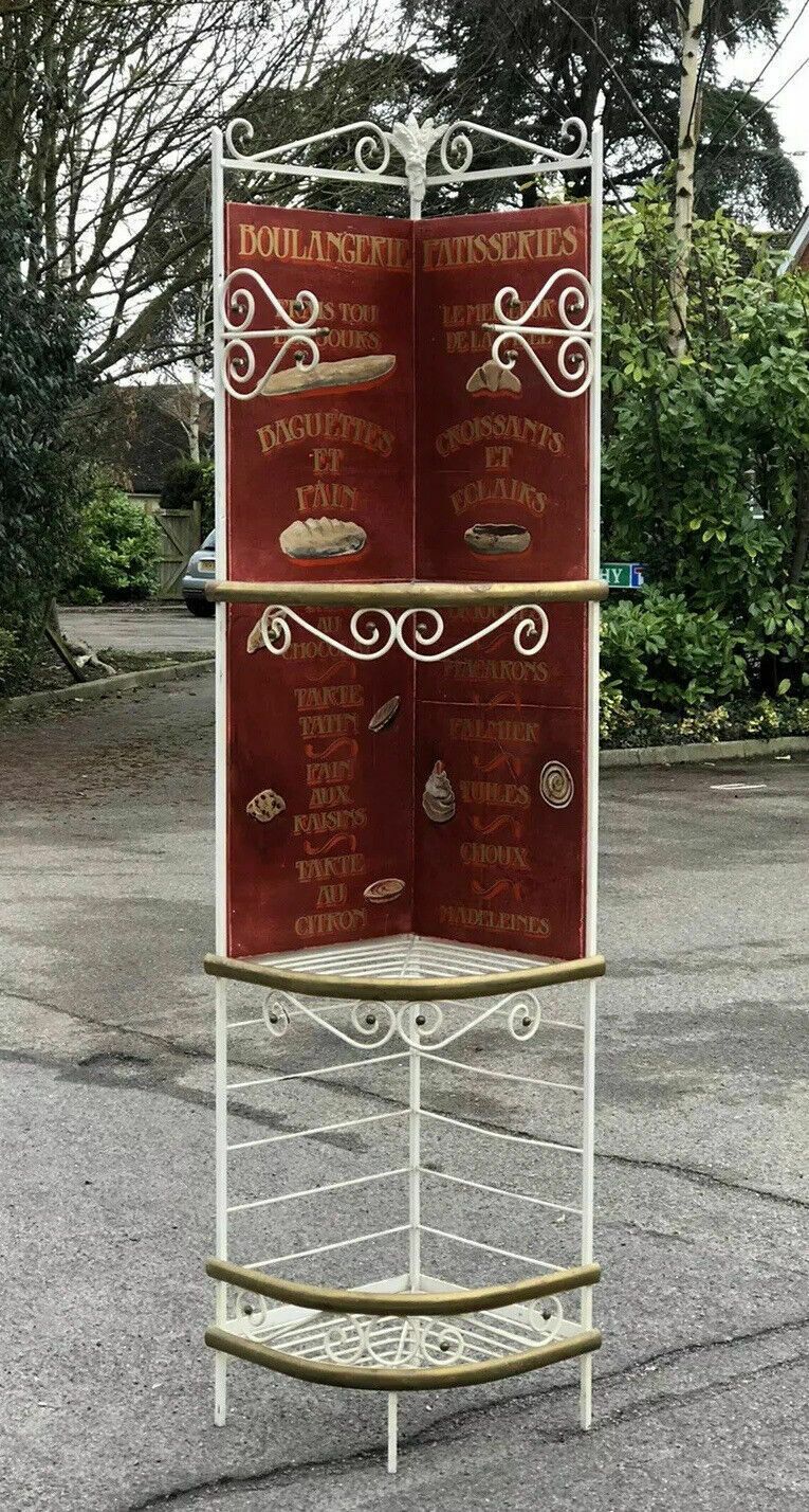 French Bakers Shelves With Hand Painted Decoration photo Furniture