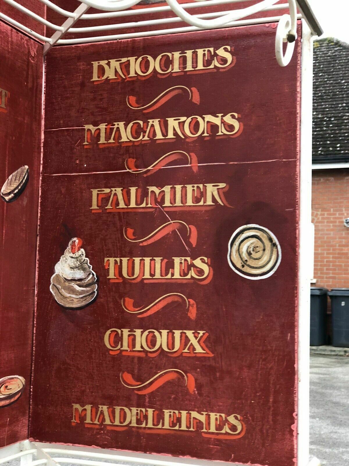 Furniture French Bakers Shelves With Hand Painted Decoration photo