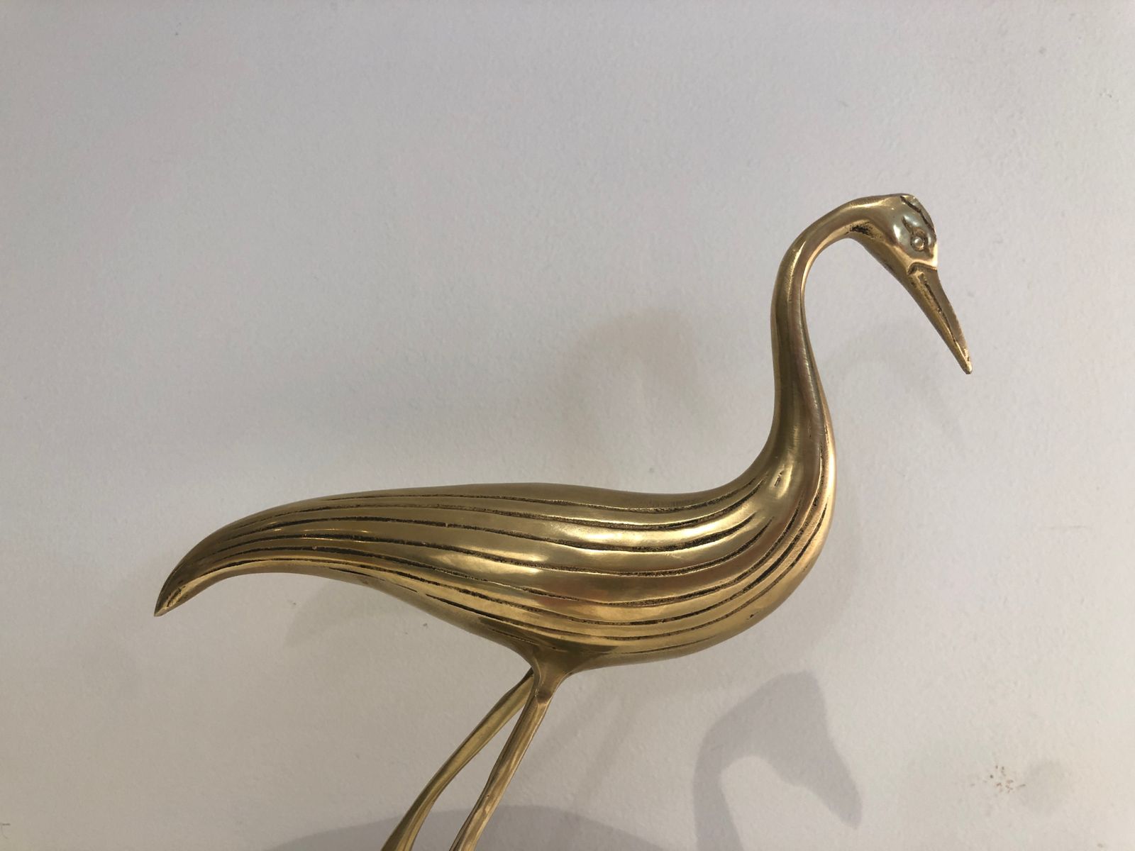 Stylized Brass Bird, 1970s, Vintage photo vintage