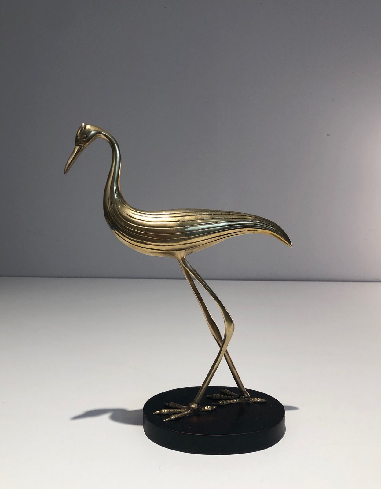 Art Stylized Brass Bird, 1970s, Vintage photo