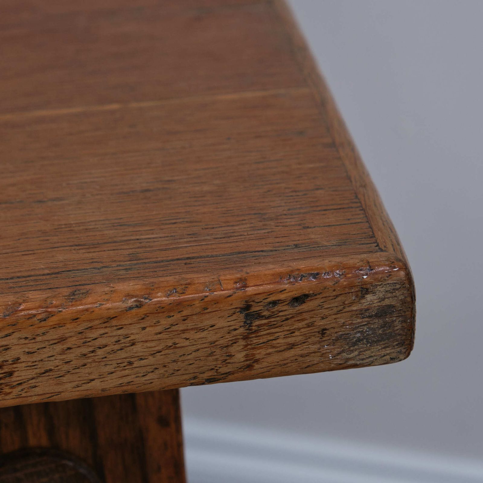 Antique Early 20th Century Oak Refectory Dining Table photo vintage