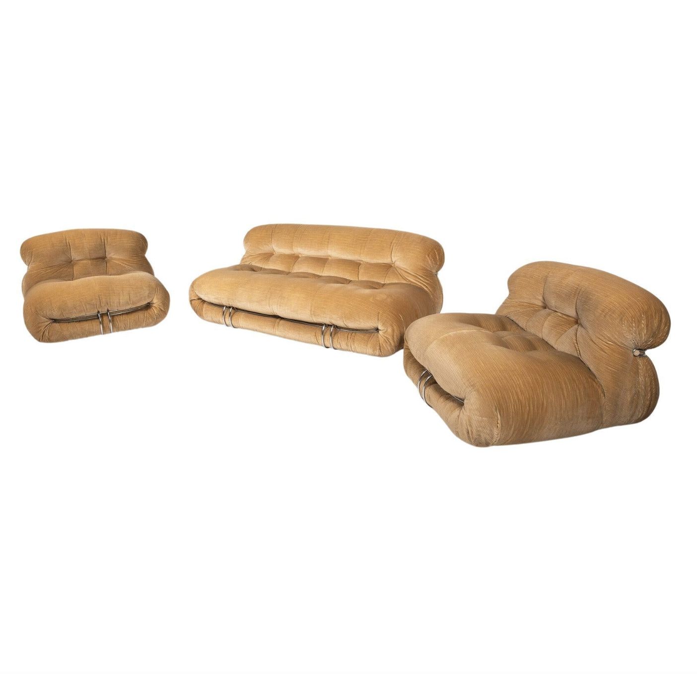 Mid Century Soriana Seating Set By Tobia & Afra Scarpa For Cassina, 1970s