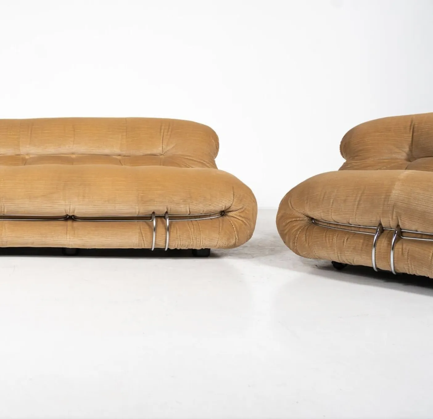 photo vinterior Mid Century Soriana Seating Set By Tobia & Afra Scarpa For Cassina, 1970s