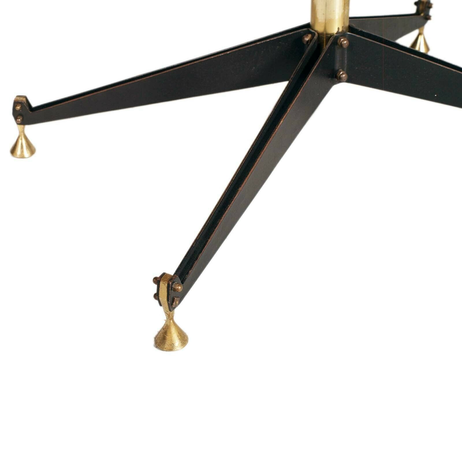 Mid Century Coffee Table By Rima, Gio Ponti Attributable , Iron , Brass , Marble photo Furniture