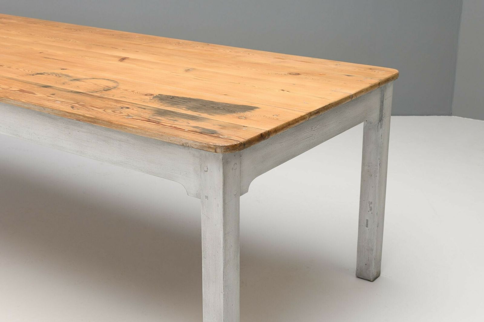 Pine Dining Table, 1800s, Antique photo for sale