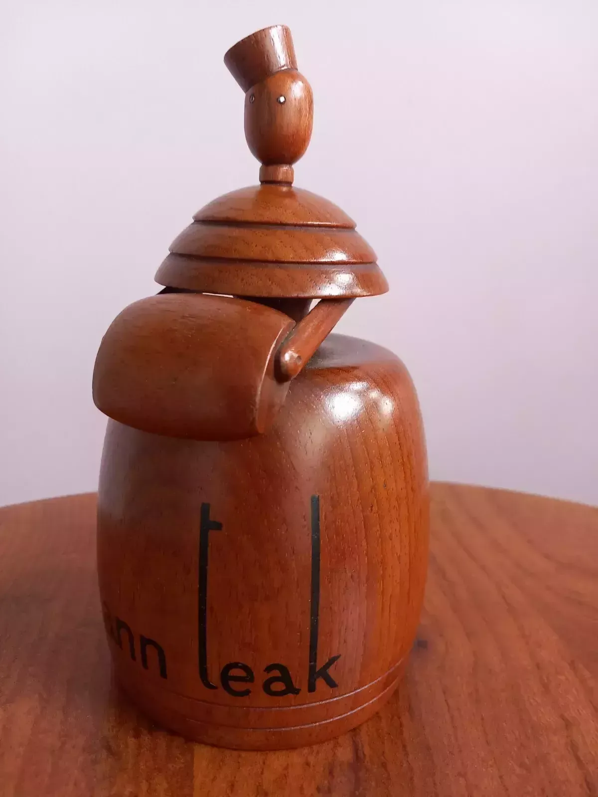 Mid Century Teak Counter / Reception Bell Ann Teak Bell photo for sale
