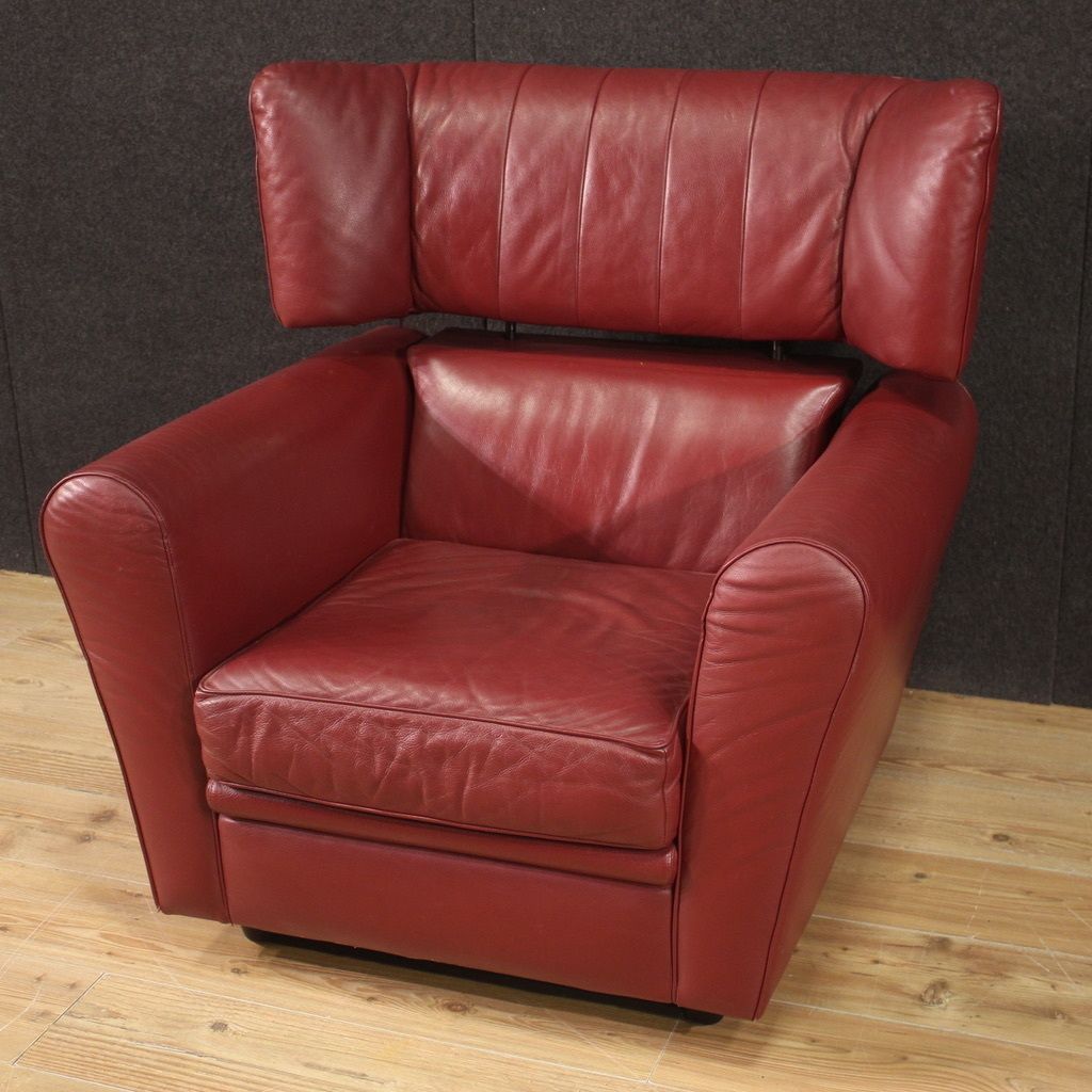 Italian Armchair With Footstool From The 80s photo Furniture