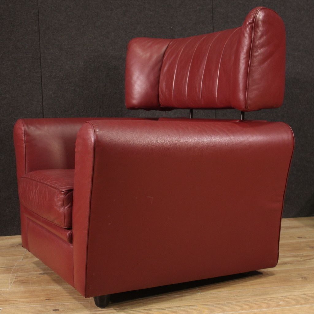 photo vinterior Italian Armchair With Footstool From The 80s
