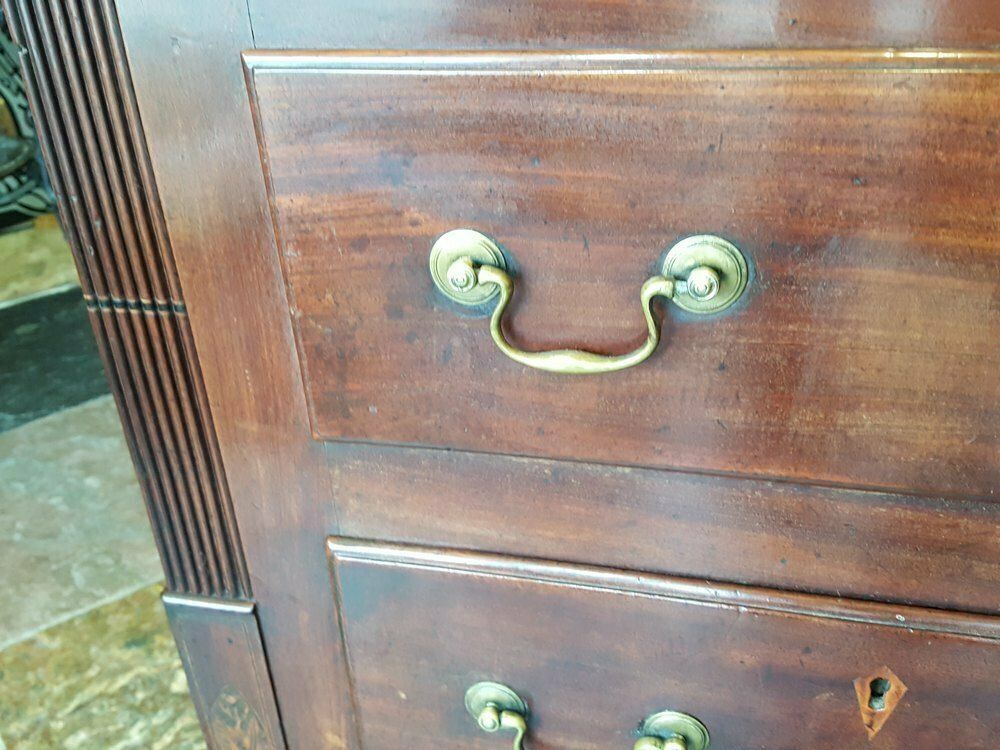 George III Mahogany Lancashire Mule Chest photo for sale