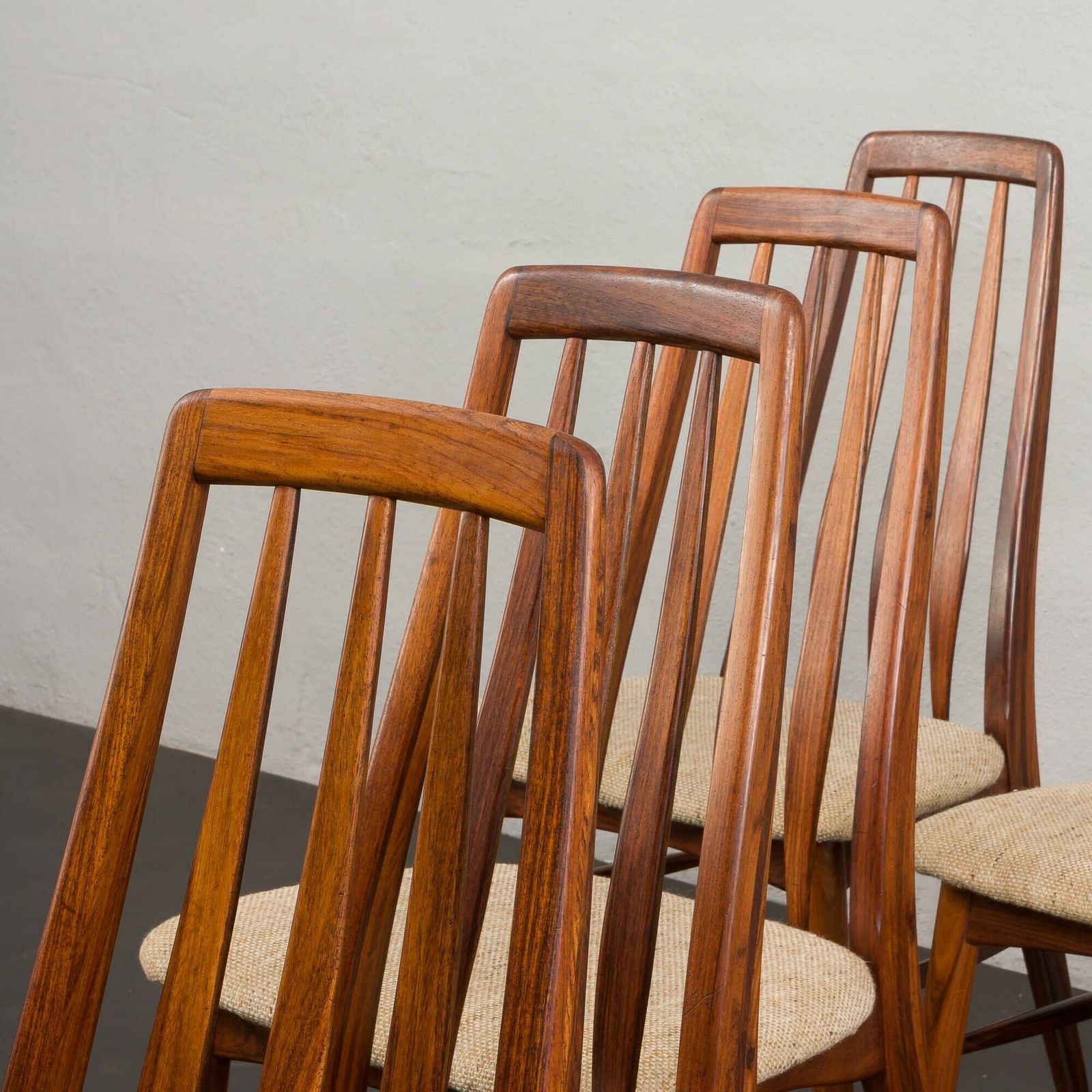 Danish Rosewood Dining Chairs Eva By Niels Koefoed For Koefoeds Hornslet, 1960s photo vinterior