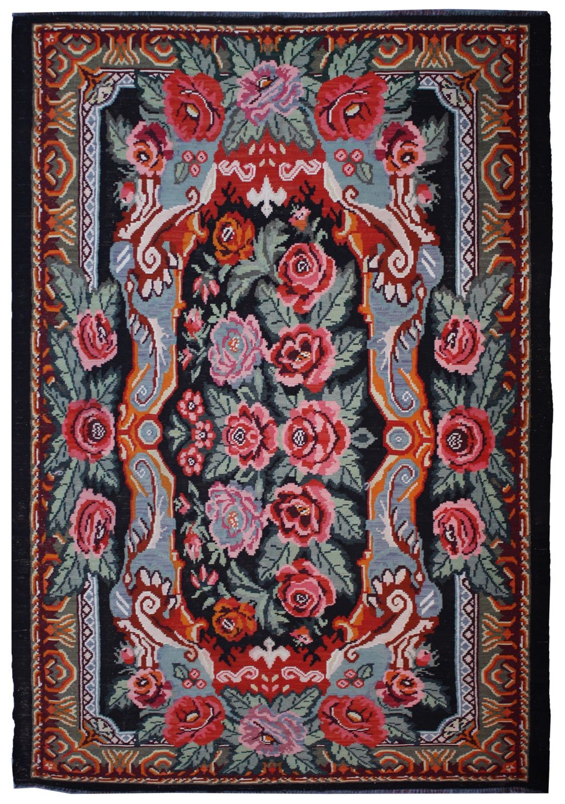 Fine Vintage Caucasian Kilim