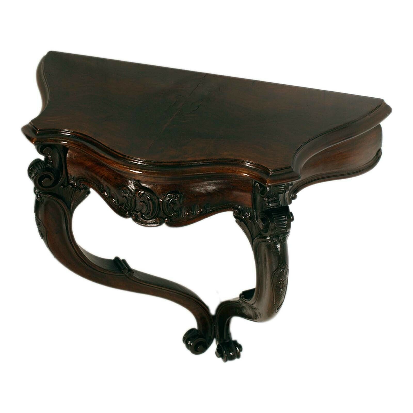 Florence Neo Baroque  Nightstand By Dini And Puccini, Hand Carved Walnut Bedside Table photo for sale