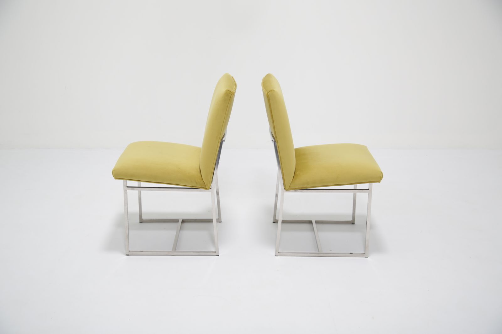 Set Of 6 Upholstered Dining Chairs, Attributed To Milo Baughman, USA, 1970s. photo vinterior