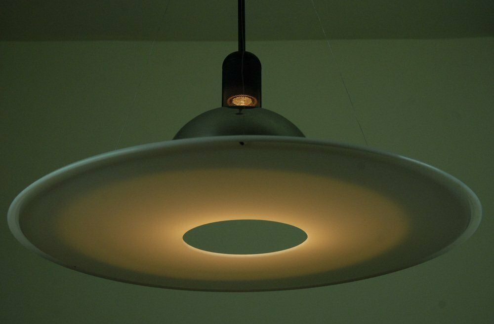 Vintage Frisbi 850 Pendant Lamp By Achille Castiglioni For Flos, 1980s photo Lighting