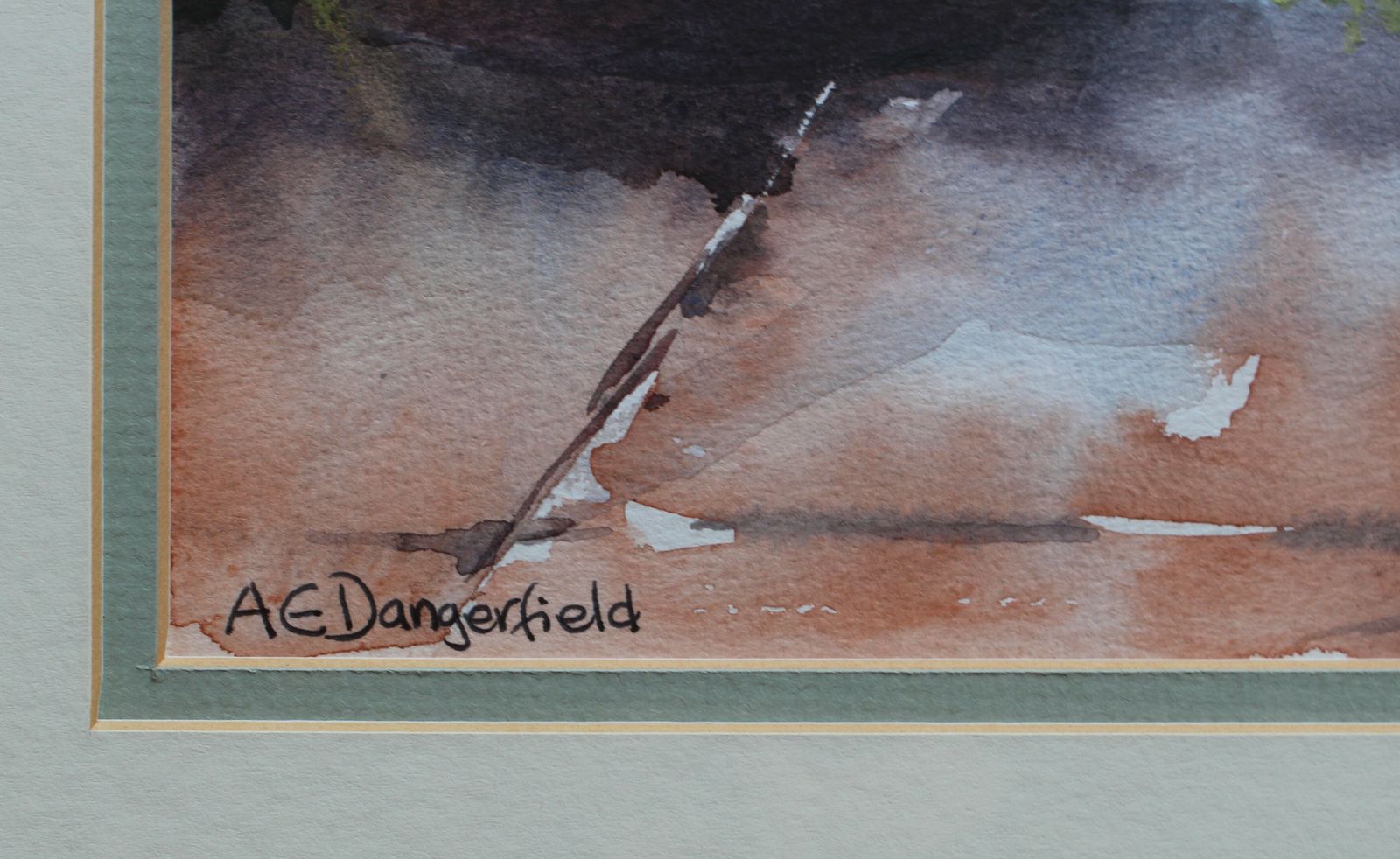 An Original Watercolour Painting By Ann Elizabeth Dangerfield photo furniture