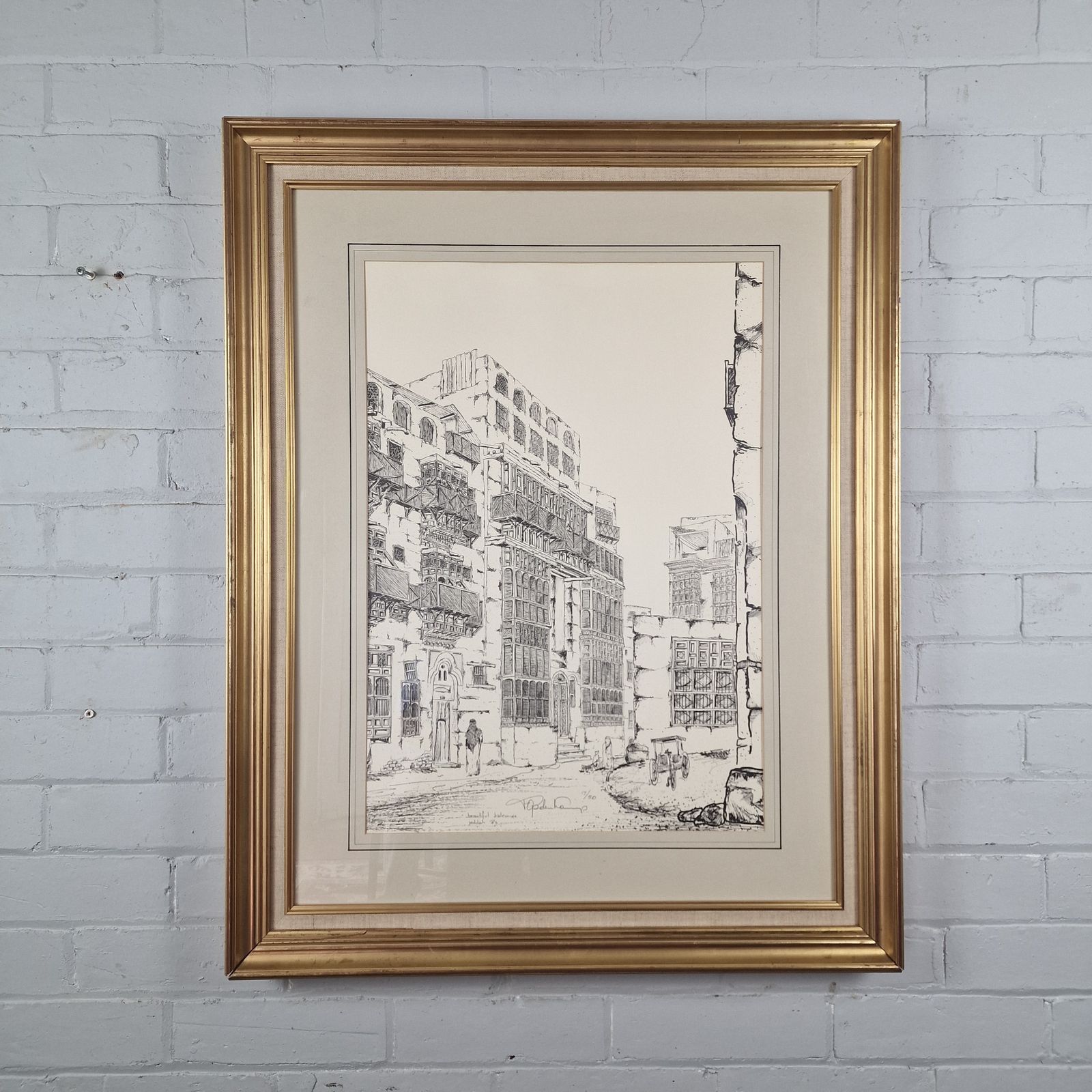 Beautiful Balconies Jeddah '83   Frans Op Den Kamp. Limited Edition Print..