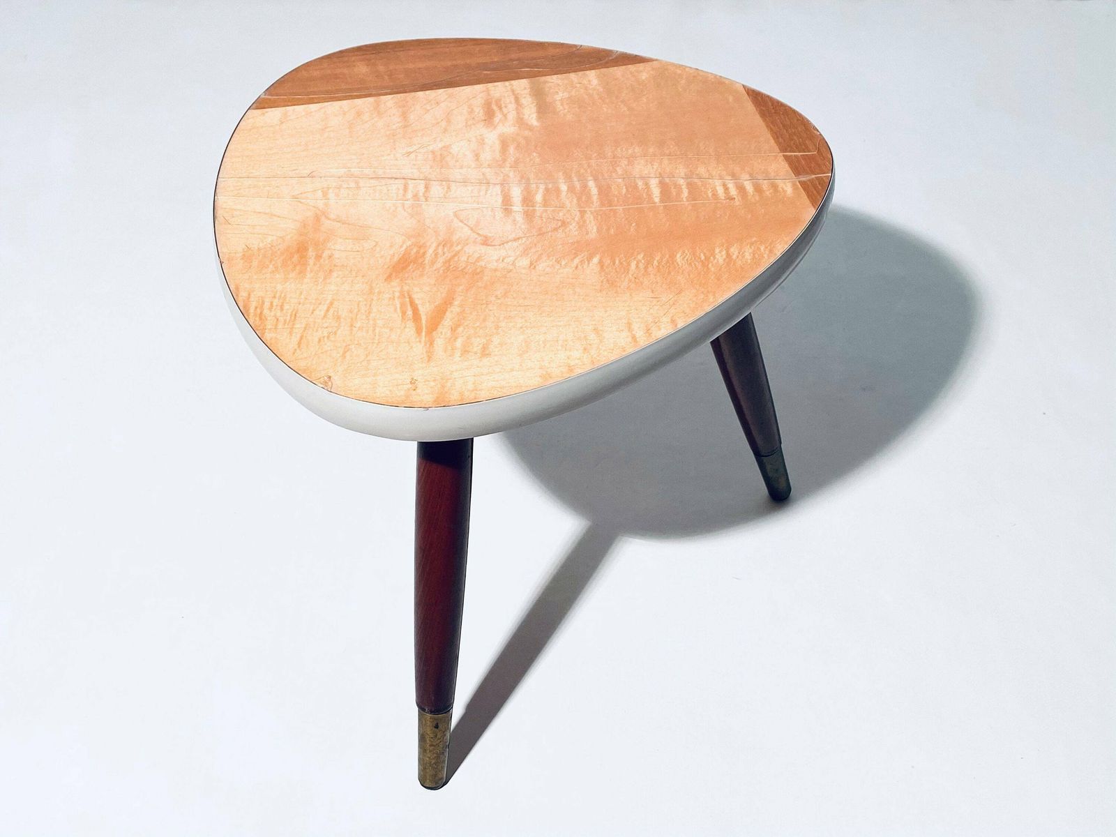 Elegant Mid Century Wooden Planter Table / 1950s 1960s Rockabilly Style photo Home Decor