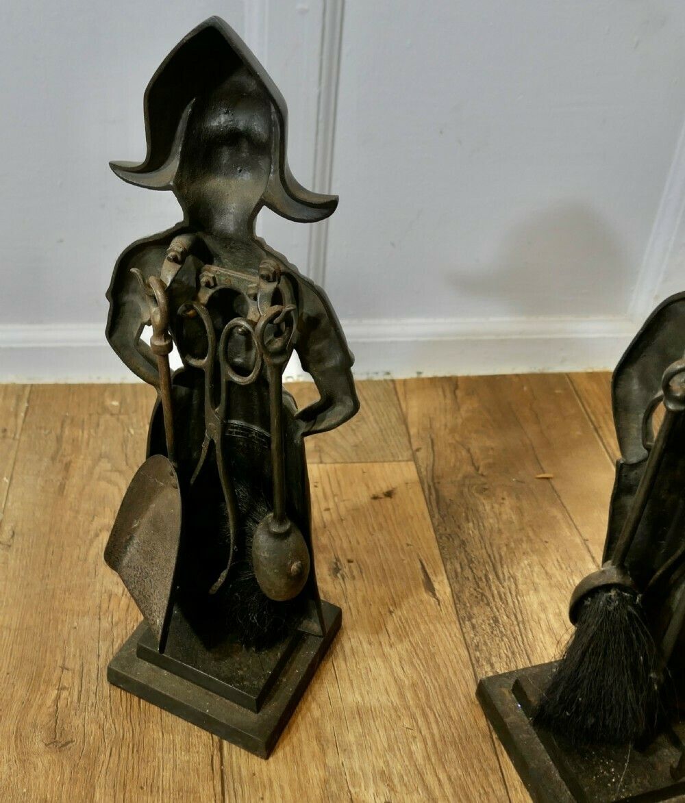 Iron Dutch Girl And Boy Companion Set photo Art