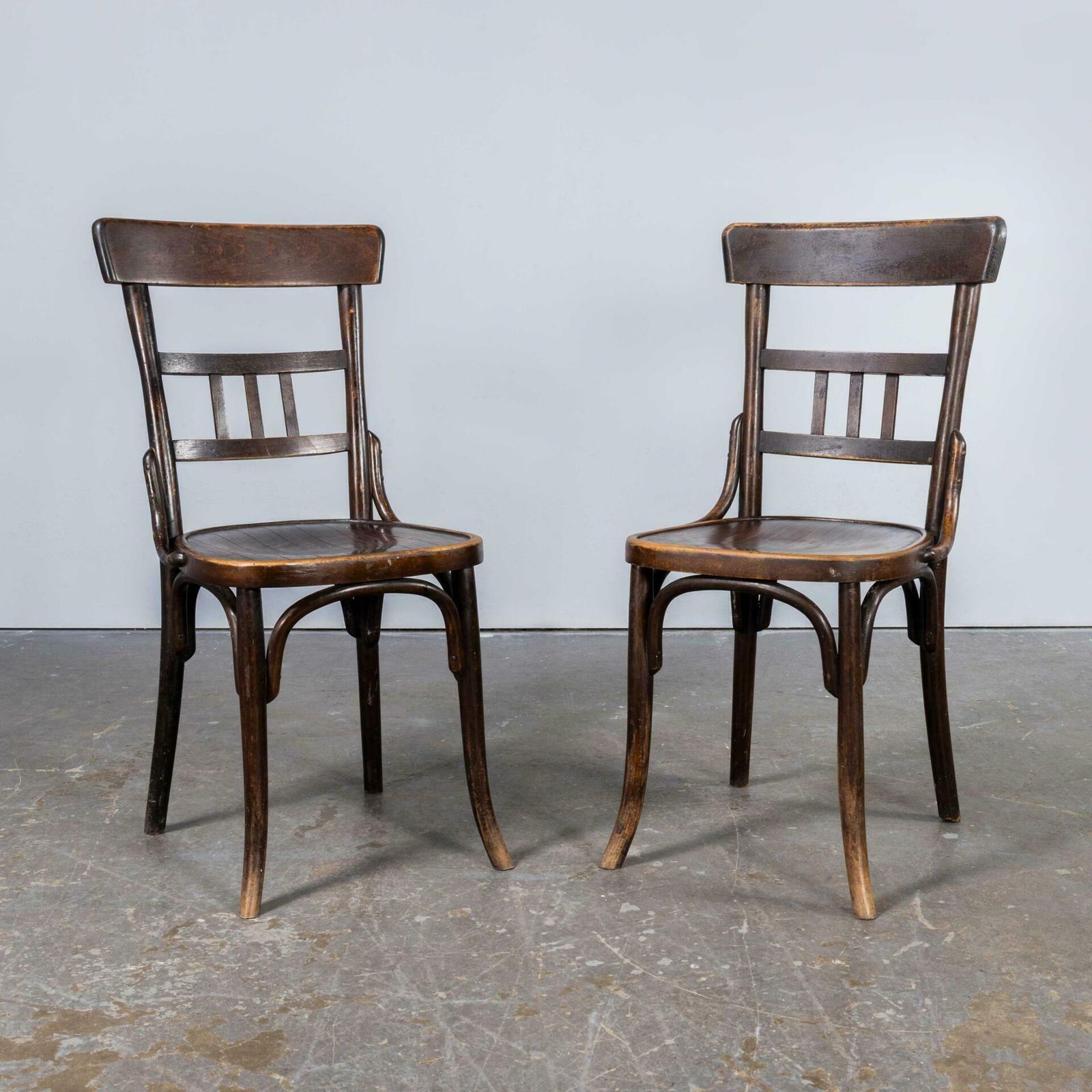 1940’s’s Early Debrecen Bentwood Dining Chairs – Pair