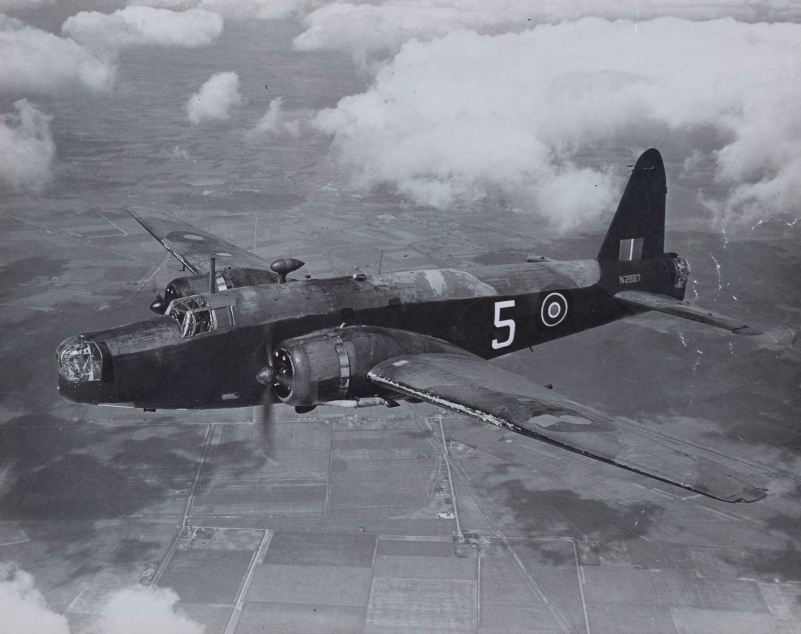 Charles E Brown Wellington Bomber Ww2 War Plane Silver Gelatin Photograph By Charles E Brown photo buy