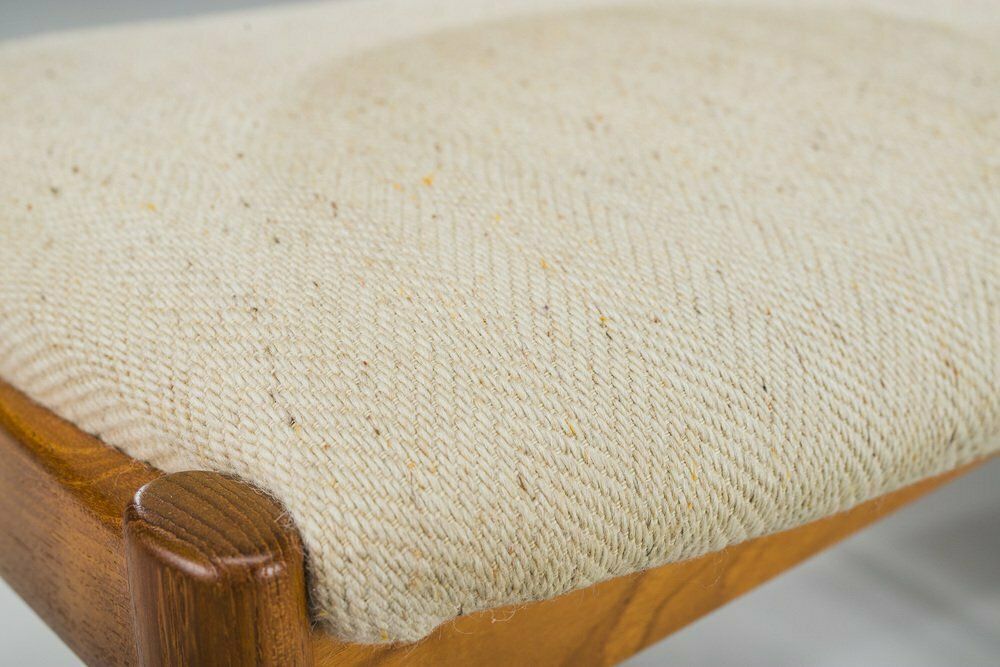 Dining Chairs Model 42 In Teak & Wool By Kai Kristiansen For Schou Andersen, 1960s, Set Of 6 photo for sale