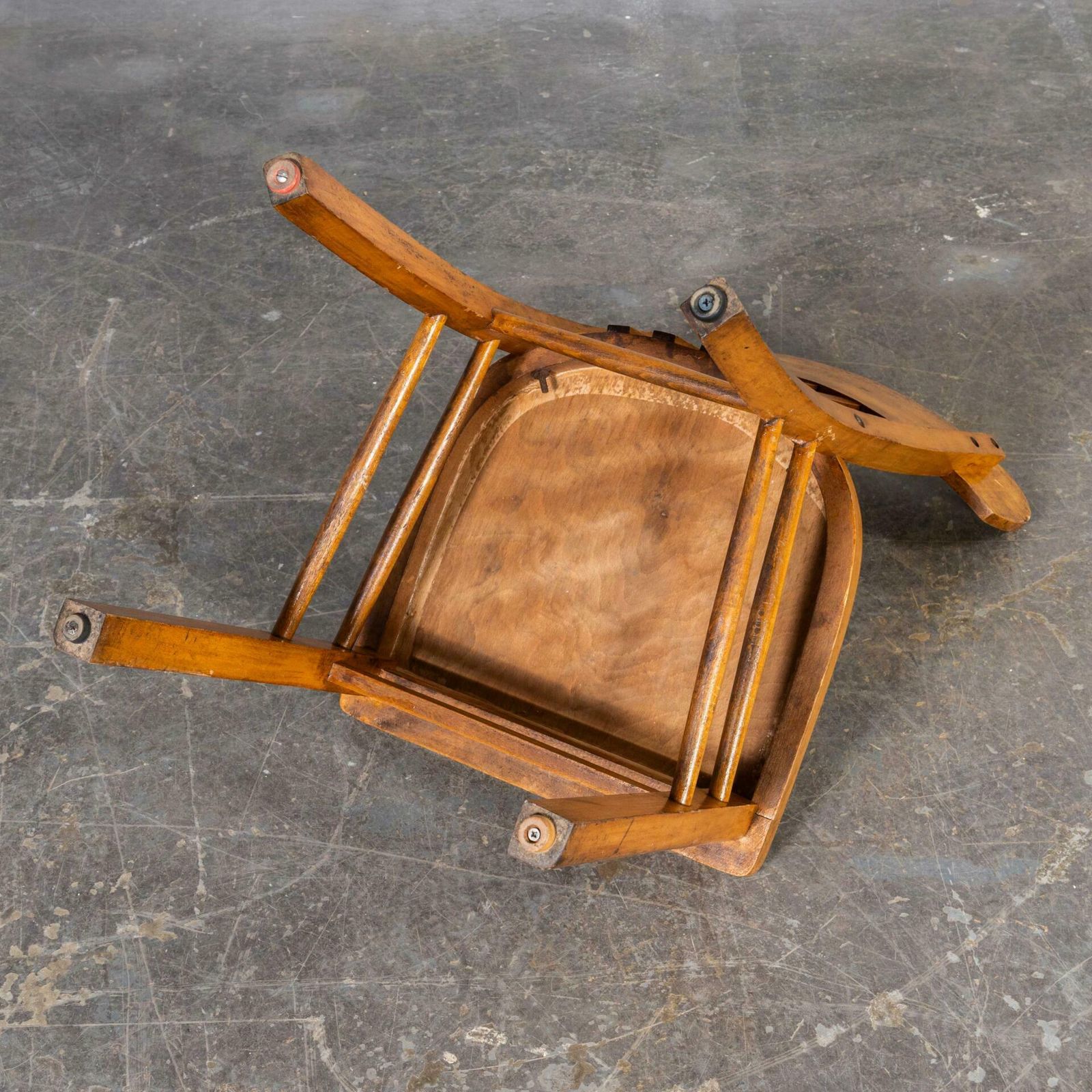 photo for sale 1950’s Luterma Honey Oak Bentwood Grill Back Dining Chair