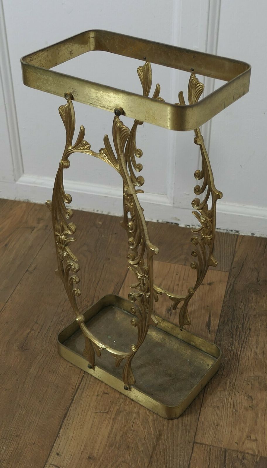 Unusual French Brass Stick Stand Or Umbrella Stand photo Home Decor