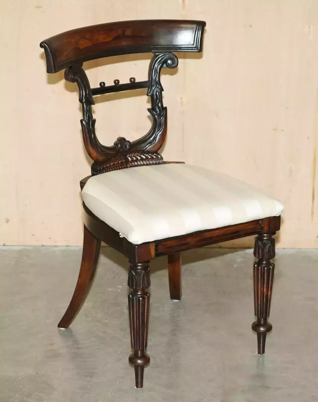 Six Gillows Of Lancaster Attributed Antique Rosewood Regency 1810 Dining Chairs photo furniture