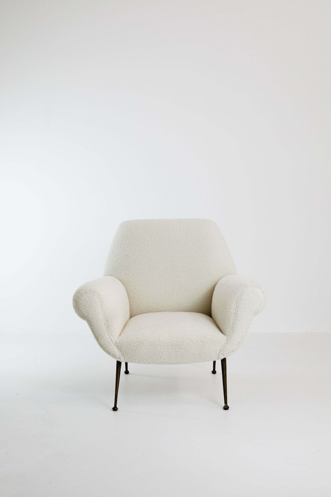 Reupholstered Pair Of Armchairs By Gigi Radice For Minotti photo for sale