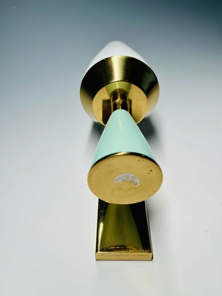 Mid Century Italian Brass And Glass Sconce From Stilnovo photo vinterior