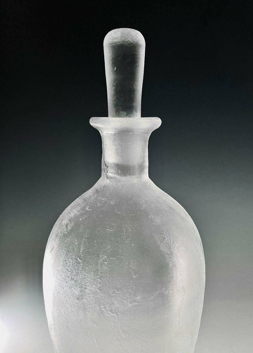 Iced Series Decanter By Vicke Lindstrand For Orrefors, Sweden photo furniture