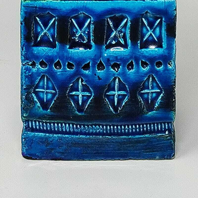 1960s Stunning Vase By Aldo Londi For Bitossi "Blue Rimini Collection" photo buy