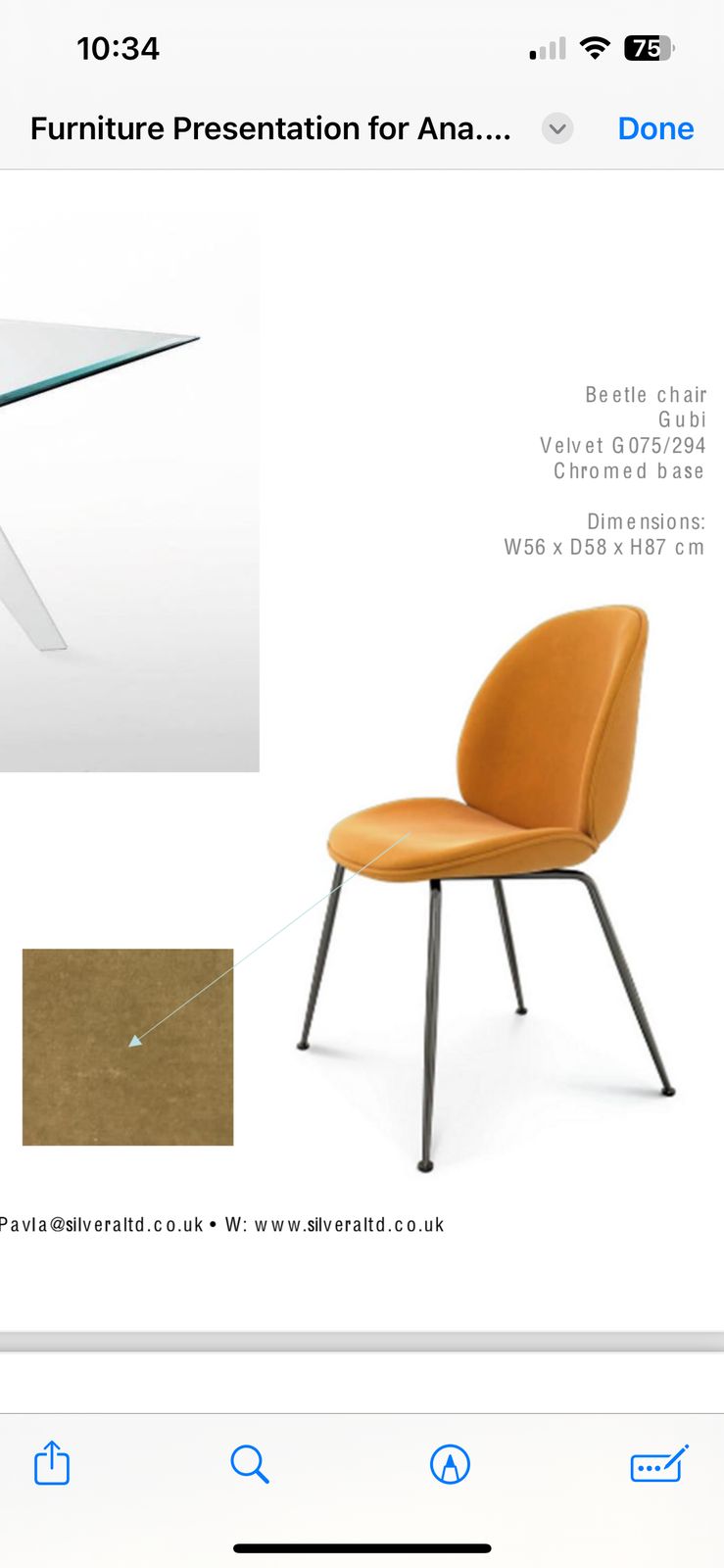 Velvet Dining Chairs X 8 (Price Per Chair) photo for sale