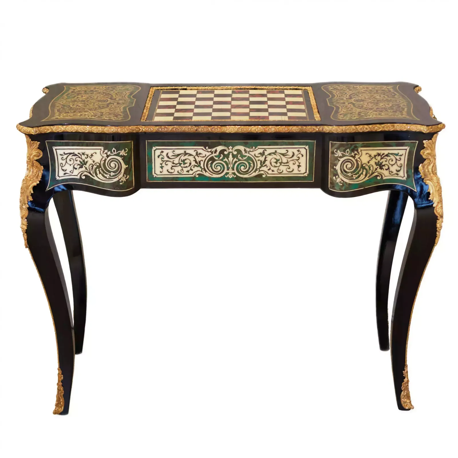 Game Chess Table In Boulle Style. France. Turn Of The 19th 20th Century. photo for sale