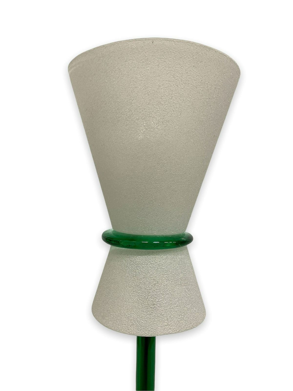 photo for sale Glass Table Lamp, New Old Stock, Postmodern Design Standing Light, Desk Nightstand Lamp, 1990s Interior Style