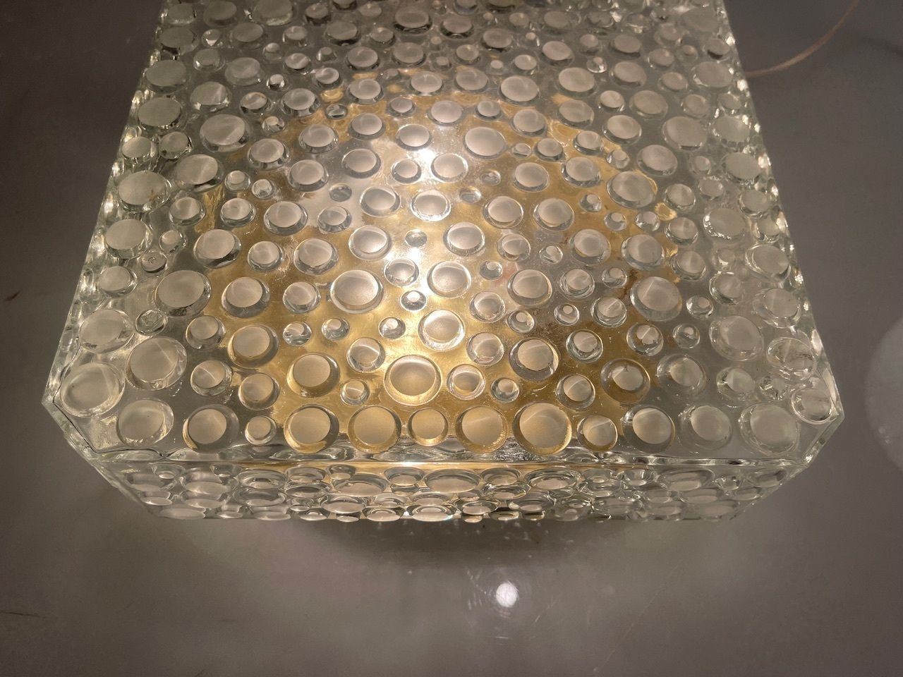 Mid Century Bubble Hustadt Crystal Glass Sconces Set Of 2 photo Lighting