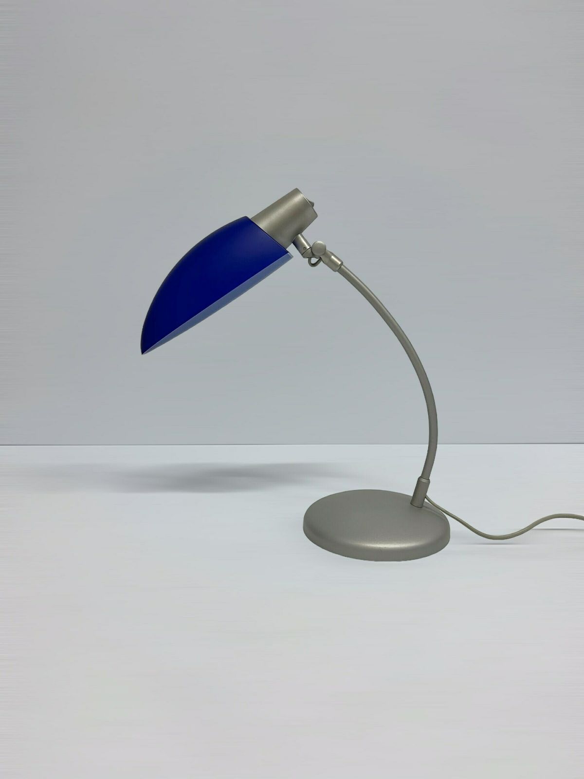 photo furniture Massive Belgium Desk Lamp, Vintage Postmodern Table Lamp, Space Age Style, Grey And Blue