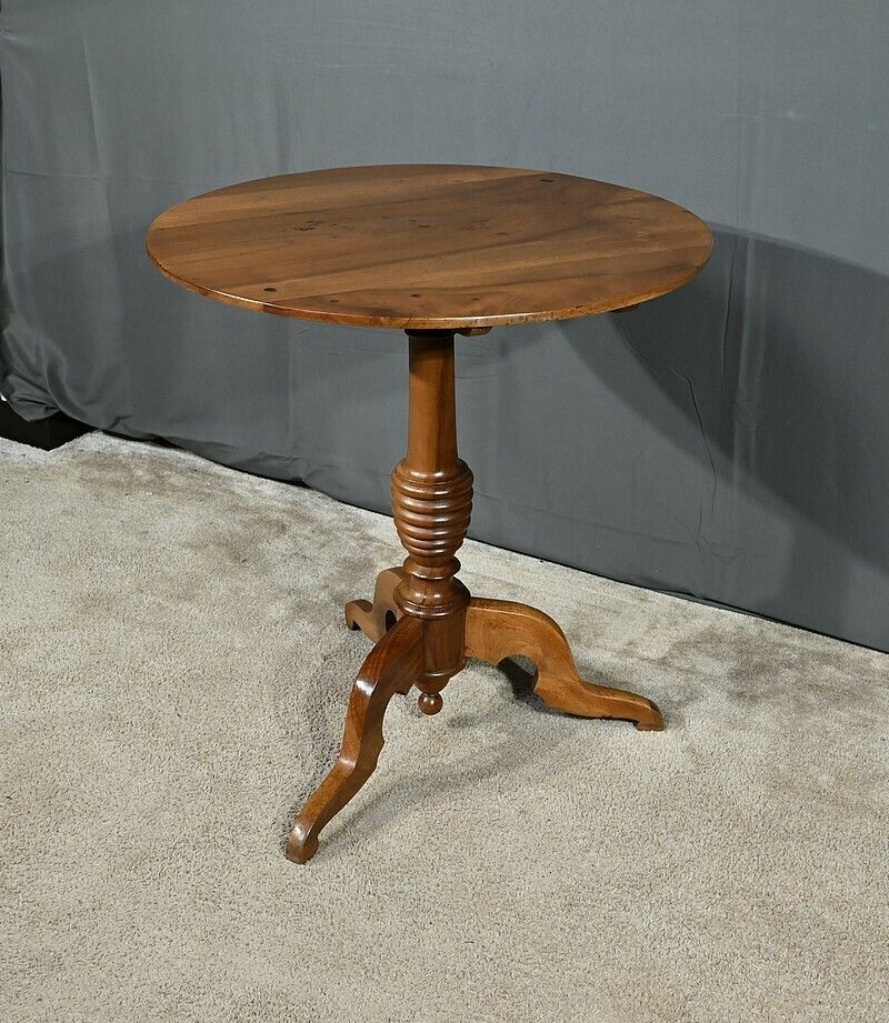Walnut Pedestal Table, Louis Philippe Period – 1st Part 19th Century photo furniture
