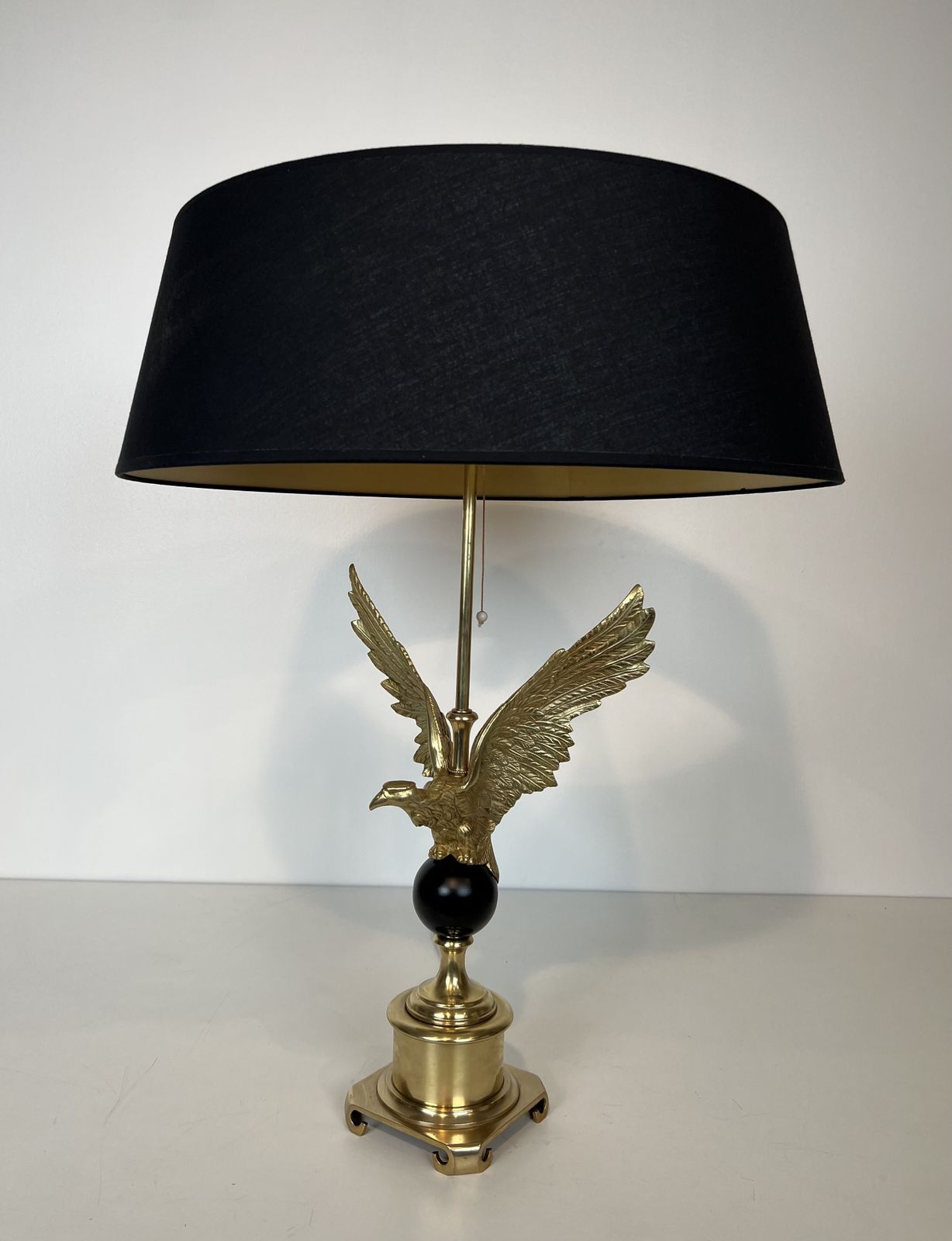 Royal Eagle Lamp In Bronze In The Taste Of Maison Charles